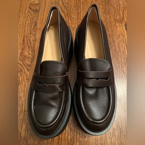 Maeve (Anthropologie) Platform Loafer - Brown, W’s 8